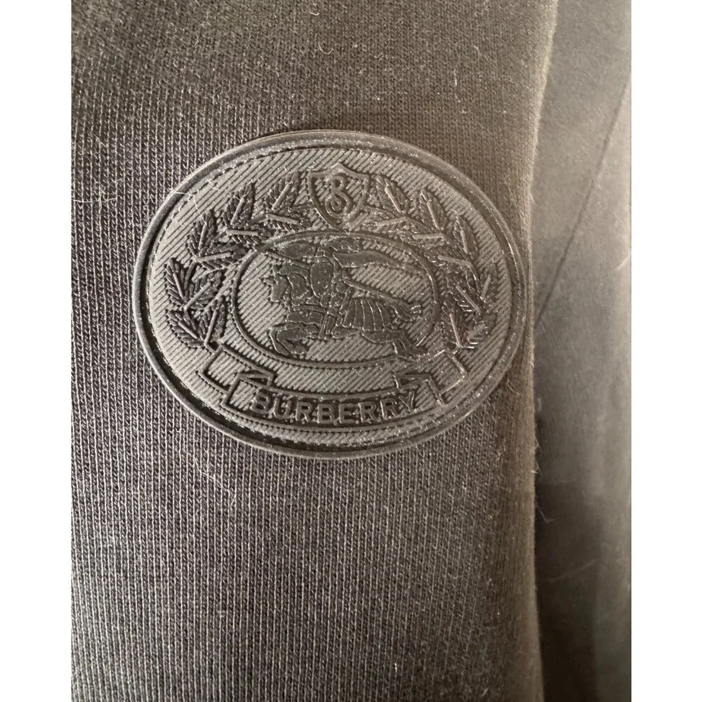 Burberry Jayford Sweatshirt, Black, Men's Size Large - Picture 7 of 7